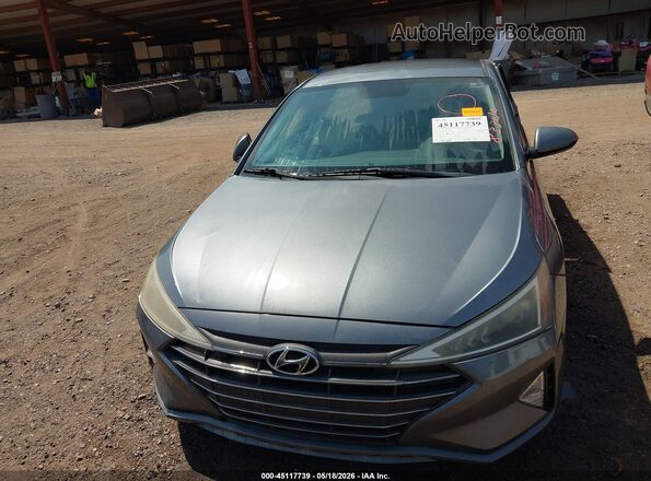KMHD74LFXKU833610 2019 HYUNDAI ELANTRA Light Blue უკანა სალონის ხედი
