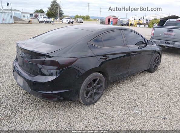 KMHD74LFXKU841285 2019 HYUNDAI ELANTRA Black უკანა მარჯვენა