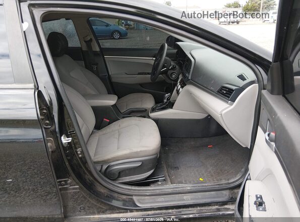 KMHD74LFXKU841285 2019 HYUNDAI ELANTRA Black წინა სალონის ხედი