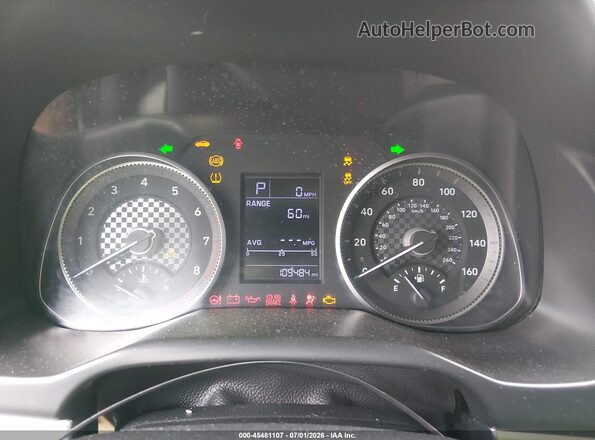 KMHD74LFXKU841285 2019 HYUNDAI ELANTRA Black უკანა სავარძლების ხედი
