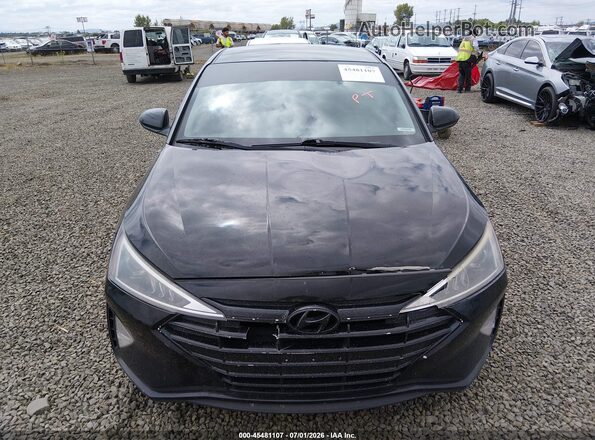 KMHD74LFXKU841285 2019 HYUNDAI ELANTRA Black ხელსაწყოთა პანელის ხედი