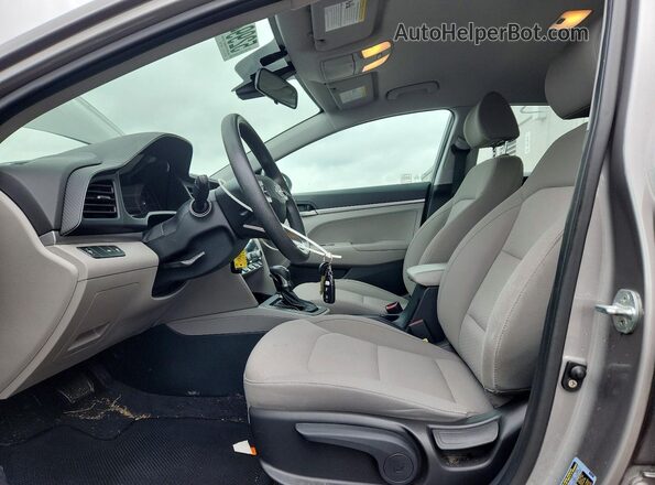KMHD74LFXLU897793 2020 HYUNDAI ELANTRA Серый Вид салона спереди