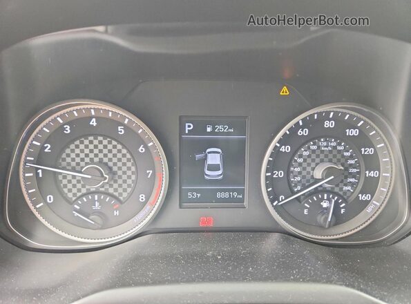 KMHD74LFXLU897793 2020 HYUNDAI ELANTRA Серый Вид щитка приборов
