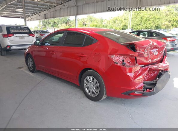 KMHD74LFXLU899401 2020 HYUNDAI ELANTRA Красный Задняя левая четверть