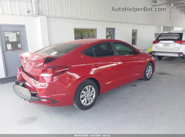 KMHD74LFXLU899401 2020 HYUNDAI ELANTRA Красный Задняя правая четверть