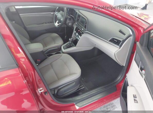 KMHD74LFXLU899401 2020 HYUNDAI ELANTRA Красный Вид салона спереди