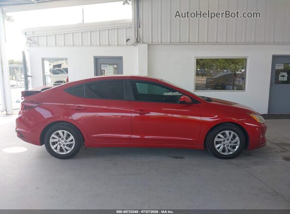 KMHD74LFXLU899401 2020 HYUNDAI ELANTRA Красный Панорамный вид салона 360°