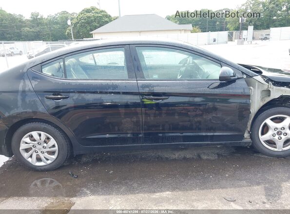 KMHD74LFXLU926645 2020 HYUNDAI ELANTRA Black Widok wnętrza z tyłu