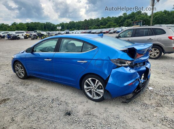 KMHD84LF0HU143824 2017 HYUNDAI ELANTRA Blue უკანა მარცხენა