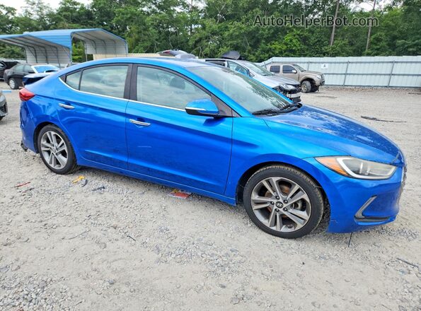 KMHD84LF0HU143824 2017 HYUNDAI ELANTRA Blue წინა მარჯვენა