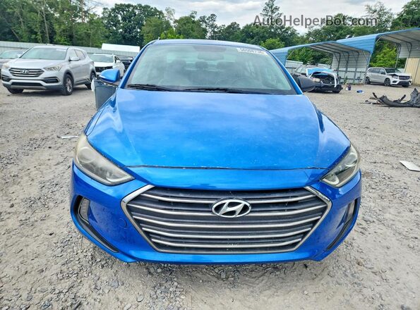 KMHD84LF0HU143824 2017 HYUNDAI ELANTRA Blue წინა ხედი