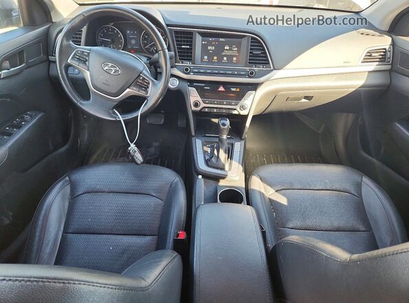 KMHD84LF0HU154242 2017 HYUNDAI ELANTRA Gray წინა პანელის ხედი