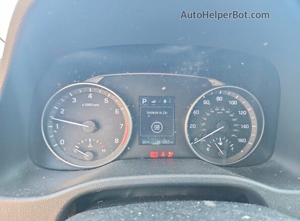 KMHD84LF0HU154242 2017 HYUNDAI ELANTRA Gray ხელსაწყოთა პანელის ხედი
