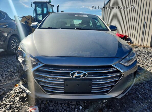 KMHD84LF0HU154242 2017 HYUNDAI ELANTRA Gray წინა ხედი