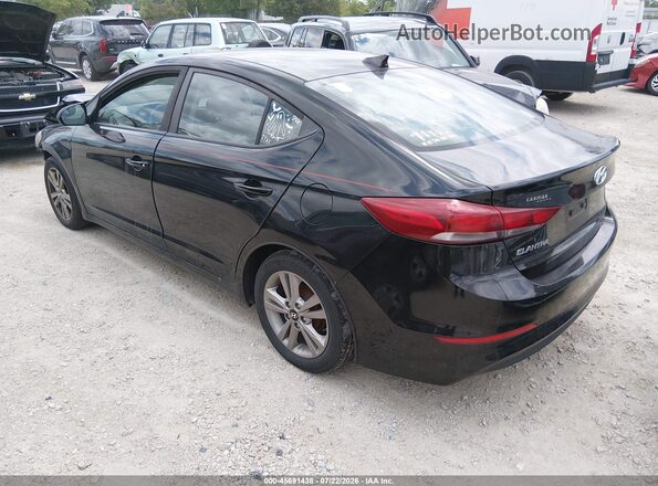 KMHD84LF0HU155892 2017 HYUNDAI ELANTRA Black Задня ліва чверть