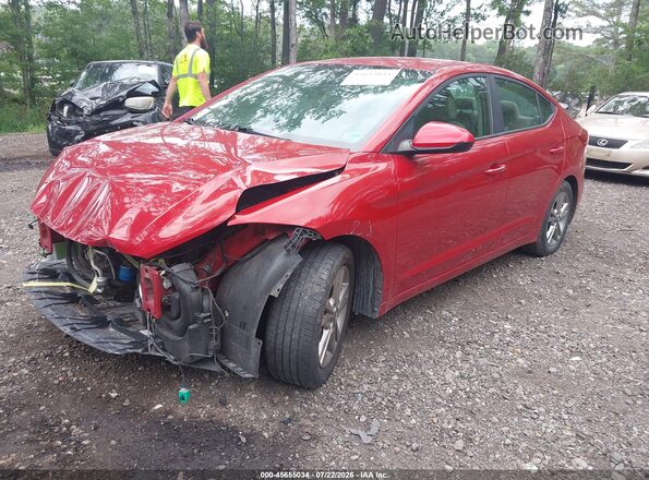 KMHD84LF0HU178041 2017 HYUNDAI ELANTRA Red Vista tres cuartos delantera izquierda