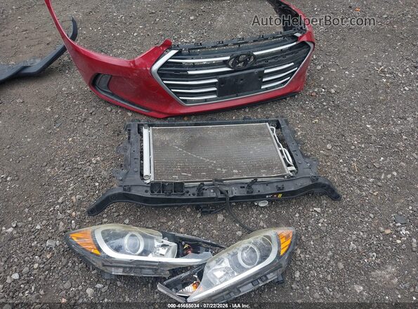KMHD84LF0HU178041 2017 HYUNDAI ELANTRA Red Vista del cuadro de instrumentos