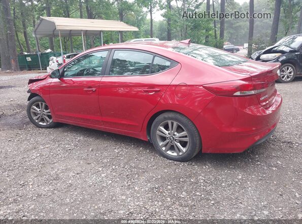 KMHD84LF0HU178041 2017 HYUNDAI ELANTRA Red Trasero izquierdo