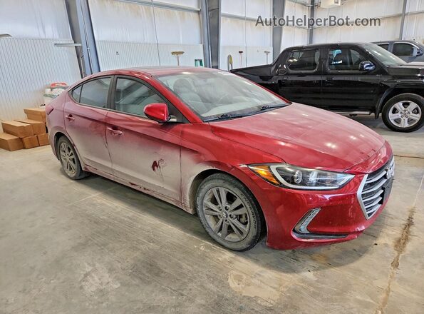KMHD84LF0HU238593 2017 HYUNDAI ELANTRA Red Delantero derecho