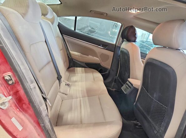 KMHD84LF0HU238593 2017 HYUNDAI ELANTRA Red Vista de los asientos traseros