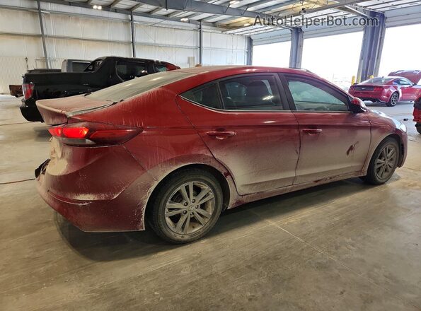 KMHD84LF0HU238593 2017 HYUNDAI ELANTRA Red Trasero derecho