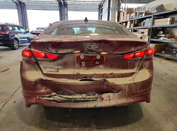 KMHD84LF0HU238593 2017 HYUNDAI ELANTRA Red Vista trasera