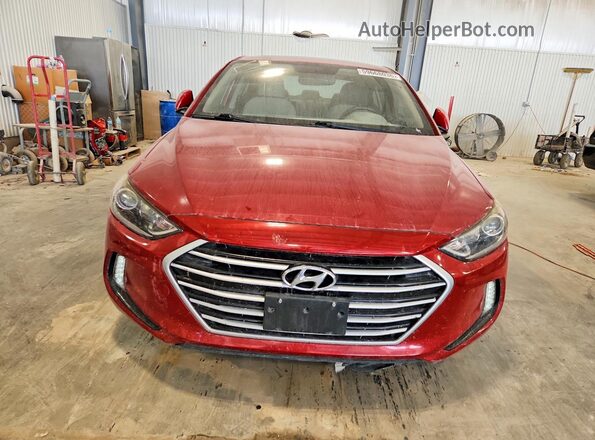 KMHD84LF0HU238593 2017 HYUNDAI ELANTRA Red Vista frontal