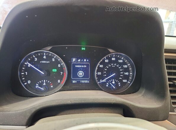 KMHD84LF0HU238593 2017 HYUNDAI ELANTRA Red Vista del cuadro de instrumentos