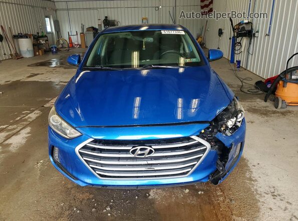 KMHD84LF0HU242918 2017 HYUNDAI ELANTRA Blue Vista frontal