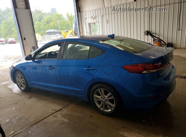 KMHD84LF0HU242918 2017 HYUNDAI ELANTRA Blue Trasero izquierdo