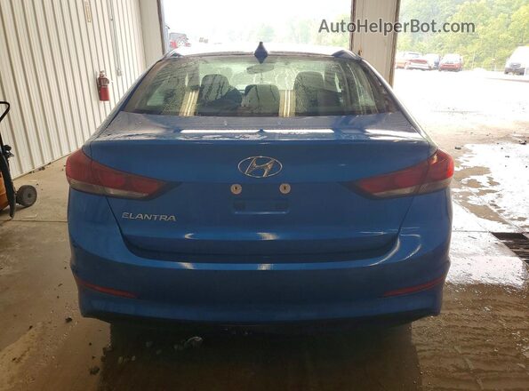 KMHD84LF0HU242918 2017 HYUNDAI ELANTRA Blue Vista trasera