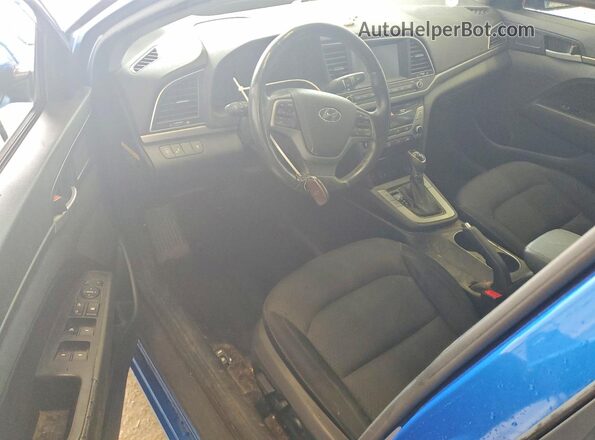 KMHD84LF0HU242918 2017 HYUNDAI ELANTRA Blue Vista del salpicadero