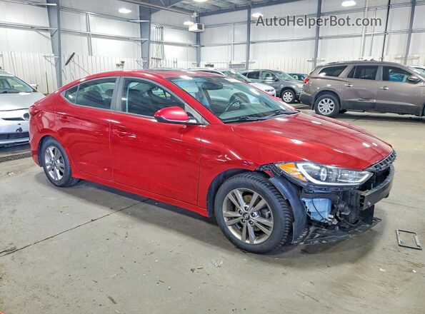 KMHD84LF0HU250176 2017 HYUNDAI ELANTRA Красный Передняя правая четверть