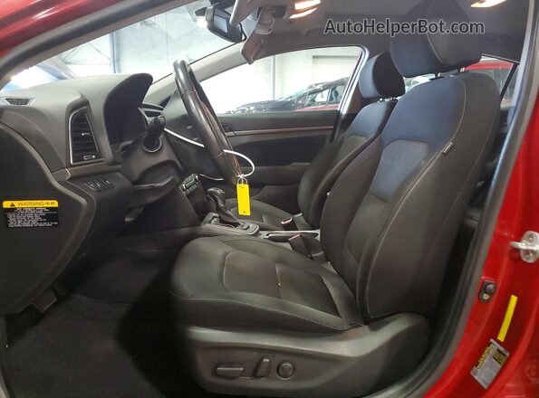 KMHD84LF0HU250176 2017 HYUNDAI ELANTRA Красный Вид салона спереди
