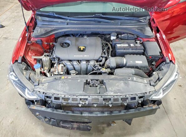 KMHD84LF0HU250176 2017 HYUNDAI ELANTRA Красный Вид задней части салона