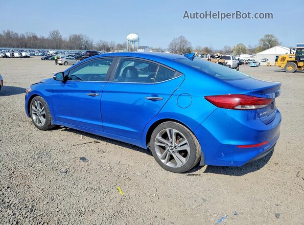 KMHD84LF0HU303829 2017 HYUNDAI ELANTRA Blue Rear left