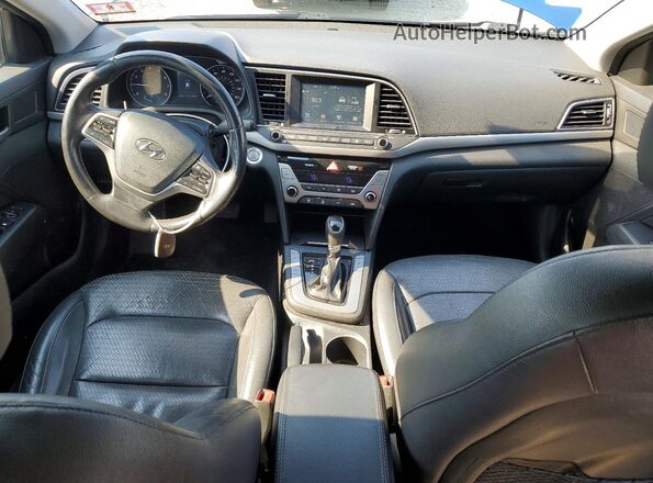 KMHD84LF0HU303829 2017 HYUNDAI ELANTRA Blue Dashboard view