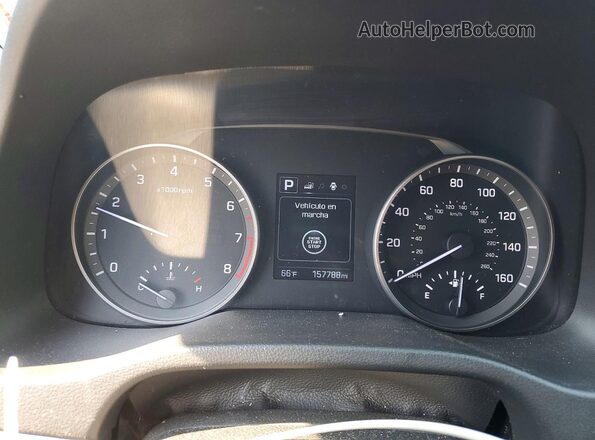 KMHD84LF0HU303829 2017 HYUNDAI ELANTRA Blue Instrument cluster view