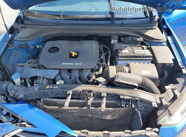 KMHD84LF0HU303829 2017 HYUNDAI ELANTRA Blue Rear interior view