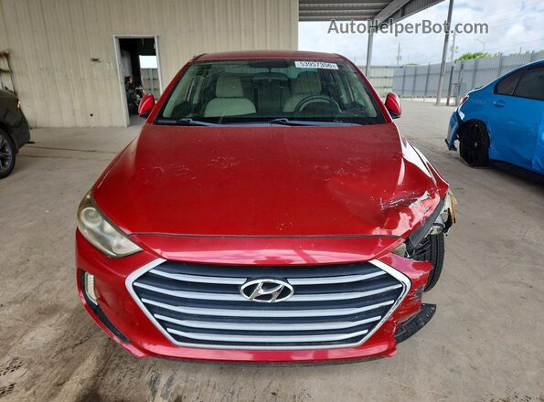 KMHD84LF0JU470021 2018 HYUNDAI ELANTRA Red Vista frontal