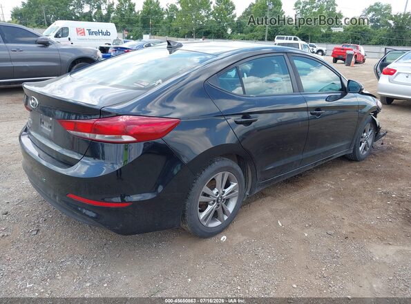 KMHD84LF0JU503079 2018 HYUNDAI ELANTRA Black Задня права чверть