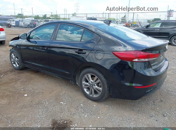 KMHD84LF0JU503079 2018 HYUNDAI ELANTRA Black Задня ліва чверть