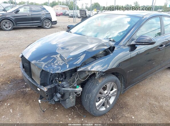 KMHD84LF0JU503079 2018 HYUNDAI ELANTRA Black Вид спереду