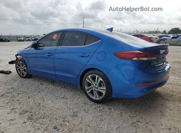KMHD84LF0JU612447 2018 HYUNDAI ELANTRA Blue Задня ліва чверть