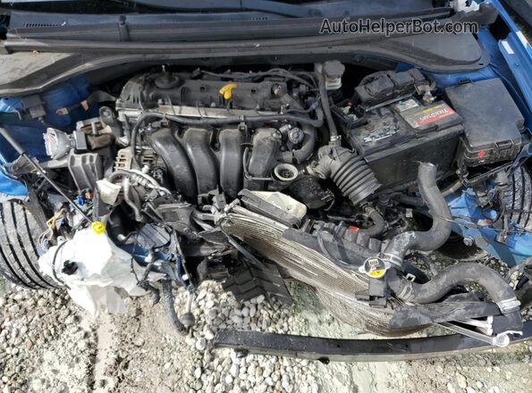 KMHD84LF0JU612447 2018 HYUNDAI ELANTRA Blue Вид задньої частини салону