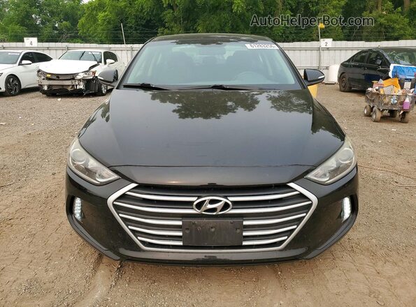 KMHD84LF0JU616871 2018 HYUNDAI ELANTRA Black Դիմացի տեսք