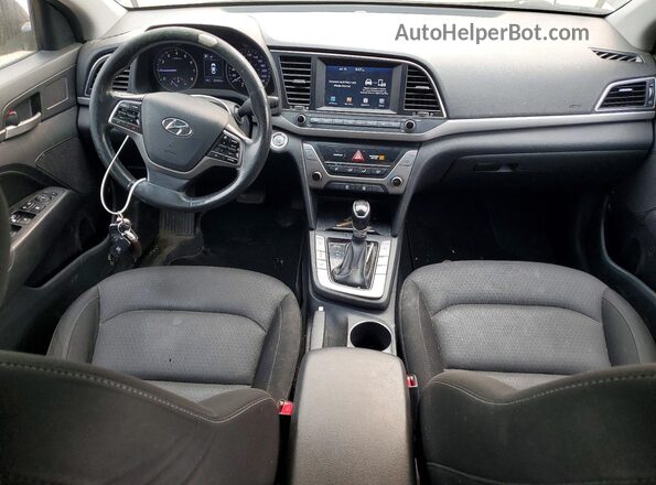 KMHD84LF0JU616871 2018 HYUNDAI ELANTRA Black Առջևի վահանակի տեսք