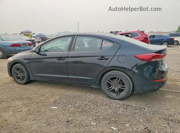 KMHD84LF0JU616871 2018 HYUNDAI ELANTRA Black Հետևի ձախ
