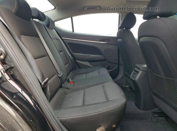 KMHD84LF0JU616871 2018 HYUNDAI ELANTRA Black Հետևի նստատեղերի տեսք