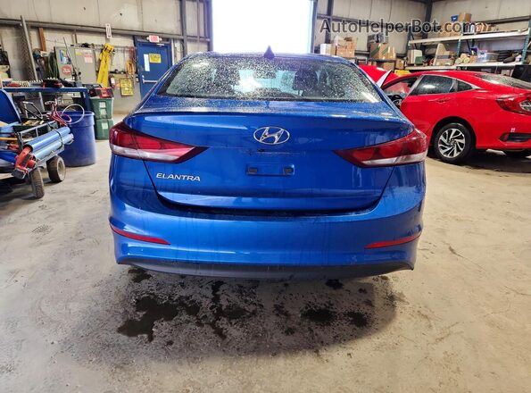 KMHD84LF0JU637106 2018 HYUNDAI ELANTRA Blue Vista trasera